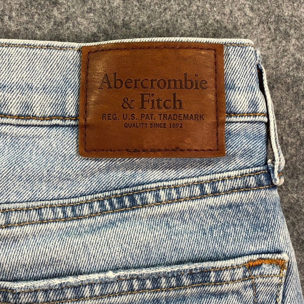 Abercrombie and Fitch Vintage Straight Mens Jeans 32x30 (fits 34x29) Light Wash - Picture 7 of 15